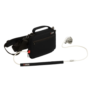 Hochwertige, wasserabweisende LVAD‑Tasche aus Kodura für HeartMate II/III. Mit Innenfächern für Batterien und Controller, sicher