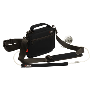 Hochwertige, wasserabweisende LVAD‑Tasche aus Kodura für HeartMate II/III. Mit Innenfächern für Batterien und Controller, sicher