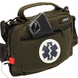 LVAD‑Tasche in Earthy Khaki für HeartMate II/III – Robust, funktional und naturinspiriert